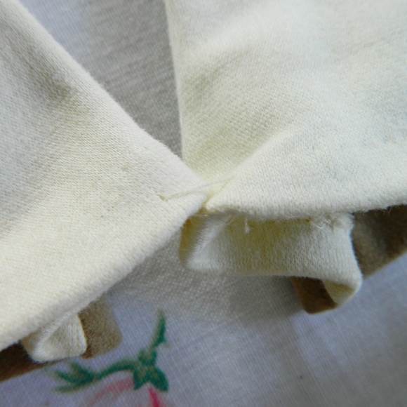 Vintage 1950s Two Tone Cotton Gloves Pinup VLV - Picture 4 of 5